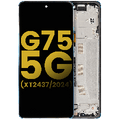 Ecrã LCD com Aro para Motorola Moto G75 5G (XT2437 / 2024) (Recondicionado) (Aqua Blue)