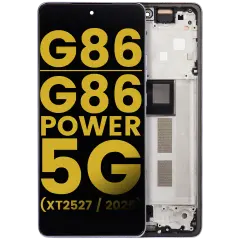Ecrã OLED com Aro para Motorola Moto G86 / G86 Power 5G (XT2527 / 2025) (Recondicionado) (Cosmic Sky)