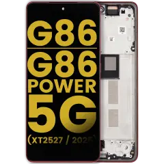 Ecrã OLED com Aro para Motorola Moto G86 / G86 Power 5G (XT2527 / 2025) (Recondicionado) (Chrysanthemum)