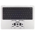 Palmrest with Battery and Keyboard (ANSI US) para MacBook Pro 14" A2918 (2023) (OEM Original) (Silver)