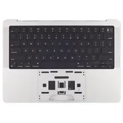 Palmrest with Battery and Keyboard (ANSI US) para MacBook Pro 14" A2918 (2023) (OEM Original) (Silver)