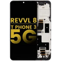 Ecrã LCD com Aro para T-Mobile Revvl 8 / T Phone 3 5G (Recondicionado) (Todas as Cores)