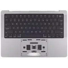 Palmrest with Battery and Keyboard (ANSI US) para MacBook Pro 14" A2442 (2021) / A2779 (2023) (OEM Original) (Cinzento Sideral)