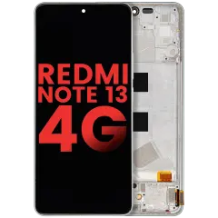Ecrã OLED com Aro para Xiaomi Redmi Note 13 4G (Compatível Plus) (Mint Green)