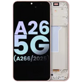 Ecrã OLED com Aro Compatible para Samsung Galaxy A26 5G (A266 / 2025) (Service Pack) (Peach Pink)