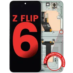 Inner Ecrã OLED com Aro Compatible para Samsung Galaxy Z Flip 6 5G (F741) (US & International) (Compatível Plus) (Mint)