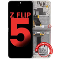 Inner Ecrã OLED com Aro Compatible para Samsung Galaxy Z Flip 5 5G (F731) (US & International) (Compatível Plus) (Cream)
