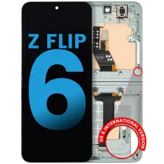 Inner Ecrã OLED com Aro Compatible para Samsung Galaxy Z Flip 6 5G (F741) (US & International) (Aftermarket) (Mint)