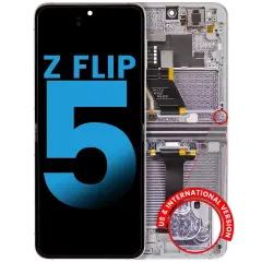 Inner Ecrã OLED com Aro Compatible para Samsung Galaxy Z Flip 5 5G (F731) (US & International) (Aftermarket) (Lavender)