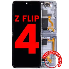 Inner Ecrã OLED com Aro Compatible para Samsung Galaxy Z Flip 4 5G (F721) (US & International Version) (Compatível Plus) (Blue)