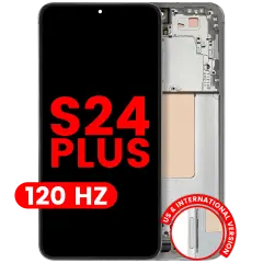 Ecrã OLED com Aro para Samsung Galaxy S24 Plus 5G (US & International Version) (Compatível Plus) (120Hz) (Jade Green)