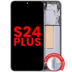 Ecrã OLED com Aro Compatible para Samsung Galaxy S24 Plus 5G (US & International Version) (Compatível Plus) (Sapphire Blue)