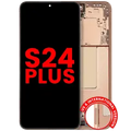 Ecrã OLED com Aro Compatible para Samsung Galaxy S24 Plus 5G (US & International Version) (Compatível Plus) (Sandstone Orange)