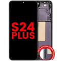 Ecrã OLED com Aro Compatible para Samsung Galaxy S24 Plus 5G (US & International Version) (Compatível Plus) (Onyx Black)