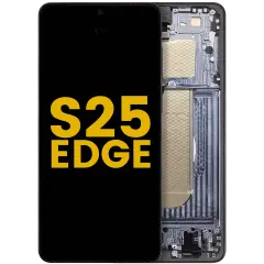 Ecrã OLED com Aro para Samsung Galaxy S25 Edge (Recondicionado) (Titanium Jetblack)