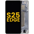 Ecrã OLED com Aro para Samsung Galaxy S25 Edge (Recondicionado) (Titanium Silver)