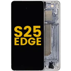 Ecrã OLED com Aro para Samsung Galaxy S25 Edge (Recondicionado) (Titanium Silver)