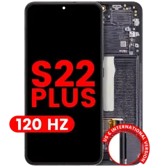 Ecrã OLED com Aro para Samsung Galaxy S22 Plus 5G (US & International Version) (Compatível Plus) (120Hz) (Phantom Black)