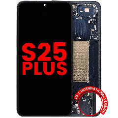 Ecrã OLED com Aro para Samsung Galaxy S25 Plus 5G (US & International Version) (Compatível Plus) (Blue Black)
