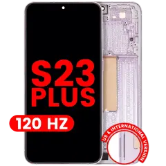 Ecrã OLED com Aro para Samsung Galaxy S23 Plus (US & International) (Compatível Plus) (120Hz) (Lavender)