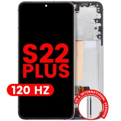 Ecrã OLED com Aro para Samsung Galaxy S22 Plus 5G (US & International Version) (Compatível Plus) (120Hz) (White)