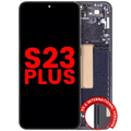 Ecrã OLED com Aro para Samsung Galaxy S23 Plus (US & International) (Compatível Plus) (Phantom Black)