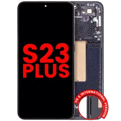 Ecrã OLED com Aro para Samsung Galaxy S23 Plus (US & International) (Compatível Plus) (Phantom Black)