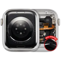 Housing Assembly Compatible para Watch Series 8 (45MM) (OEM Usado: Grau A) (GPS Version) (Aluminum / Silver)