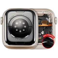 Housing Assembly Compatible para Watch Series 9 (41MM) (OEM Usado: Grau A) (GPS Version) (Aluminum / Starlight)