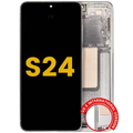 Ecrã OLED com Aro para Samsung Galaxy S24 5G (US & International Version) (Recondicionado) (Amber Yellow)