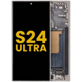 Ecrã OLED com Aro para Samsung Galaxy S24 Ultra (Recondicionado) (Titanium Gray)