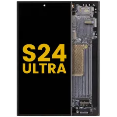 Ecrã OLED com Aro para Samsung Galaxy S24 Ultra (Recondicionado) (Titanium Black)