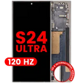 Ecrã OLED com Aro para Samsung Galaxy S24 Ultra (US & International Version) (Compatível Plus) (120Hz) (Titanium Gray)