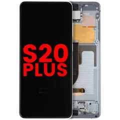 Ecrã OLED com Aro para Samsung Galaxy S20 Plus 5G (Compatível Plus) (Cloud Blue)
