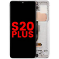 Ecrã OLED com Aro para Samsung Galaxy S20 Plus 5G (Compatível Plus) (Cloud White)