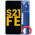 Ecrã OLED com Aro para Samsung Galaxy S21 FE 5G (US & International) (Recondicionado) (Blue)