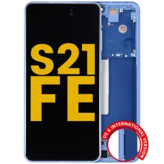Ecrã OLED com Aro para Samsung Galaxy S21 FE 5G (US & International) (Recondicionado) (Blue)