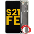 Ecrã OLED com Aro para Samsung Galaxy S21 FE 5G (US & International) (Recondicionado) (Olive Green)