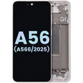 Ecrã OLED com Aro para Samsung Galaxy A56 5G (A566 / 2025) (Service Pack) (Pink)