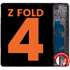 Inner Ecrã OLED com Aro para Samsung Galaxy Z Fold 4 5G (US & International) (Blemish: Grade D) (Phantom Black)