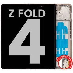 Inner Ecrã OLED com Aro para Samsung Galaxy Z Fold 4 5G (US & International) (OEM Usado: Grau B/C) (Beige)