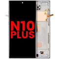 Ecrã LCD com Aro (Without Sensor de Impressão Digital) para Samsung Galaxy Note 10 Plus (Aftermarket Plus: Incell) (Aura Glow / Silver)