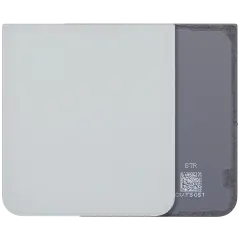 Bottom Back Cover Glass para Samsung Galaxy Z Flip 7 FE 5G (No Logo) (Compatível Plus) (White)