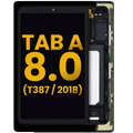 Ecrã LCD com Aro para Samsung Galaxy Tab A 8.0" (T387) (2018) (Recondicionado) (Black)