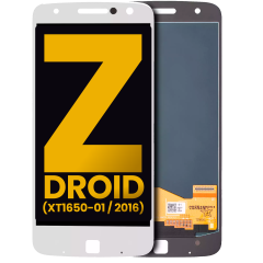 Ecrã LCD sem Aro para Motorola Moto Z / Moto Z Droid (XT1650-01 / 2016) (Recondicionado) (White)