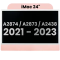 Ecrã LCD Completo para iMac 24" A2874 / A2873 (2023) / A2438 / A2439 (2021) (LG204A-215 LM235UH1 SDD1) (OEM Usado: Grau A) （Small Camera hole）(Pink)