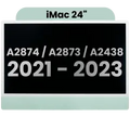 Ecrã LCD Completo para iMac 24" A2874 / A2873 (2023) / A2438 / A2439 (2021) (LG204A-215 LM235UH1 SDD1) (OEM Usado: Grau A) （Small Camera hole）(Green)