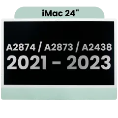 Ecrã LCD Completo para iMac 24" A2874 / A2873 (2023) / A2438 / A2439 (2021) (LG204A-215 LM235UH1 SDD1) (OEM Usado: Grau A) （Small Camera hole）(Green)