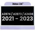 Ecrã LCD Completo para iMac 24" A2874 / A2873 (2023) / A2438 / A2439 (2021) (LG204A-215 LM235UH1 SDD1) (OEM Usado: Grau A) （Small Camera hole）(Purple)