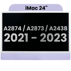 Ecrã LCD Completo para iMac 24" A2874 / A2873 (2023) / A2438 / A2439 (2021) (LG204A-215 LM235UH1 SDD1) (OEM Usado: Grau A) （Small Camera hole）(Purple)